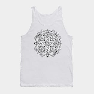 Flower Mandala Pattern Tank Top